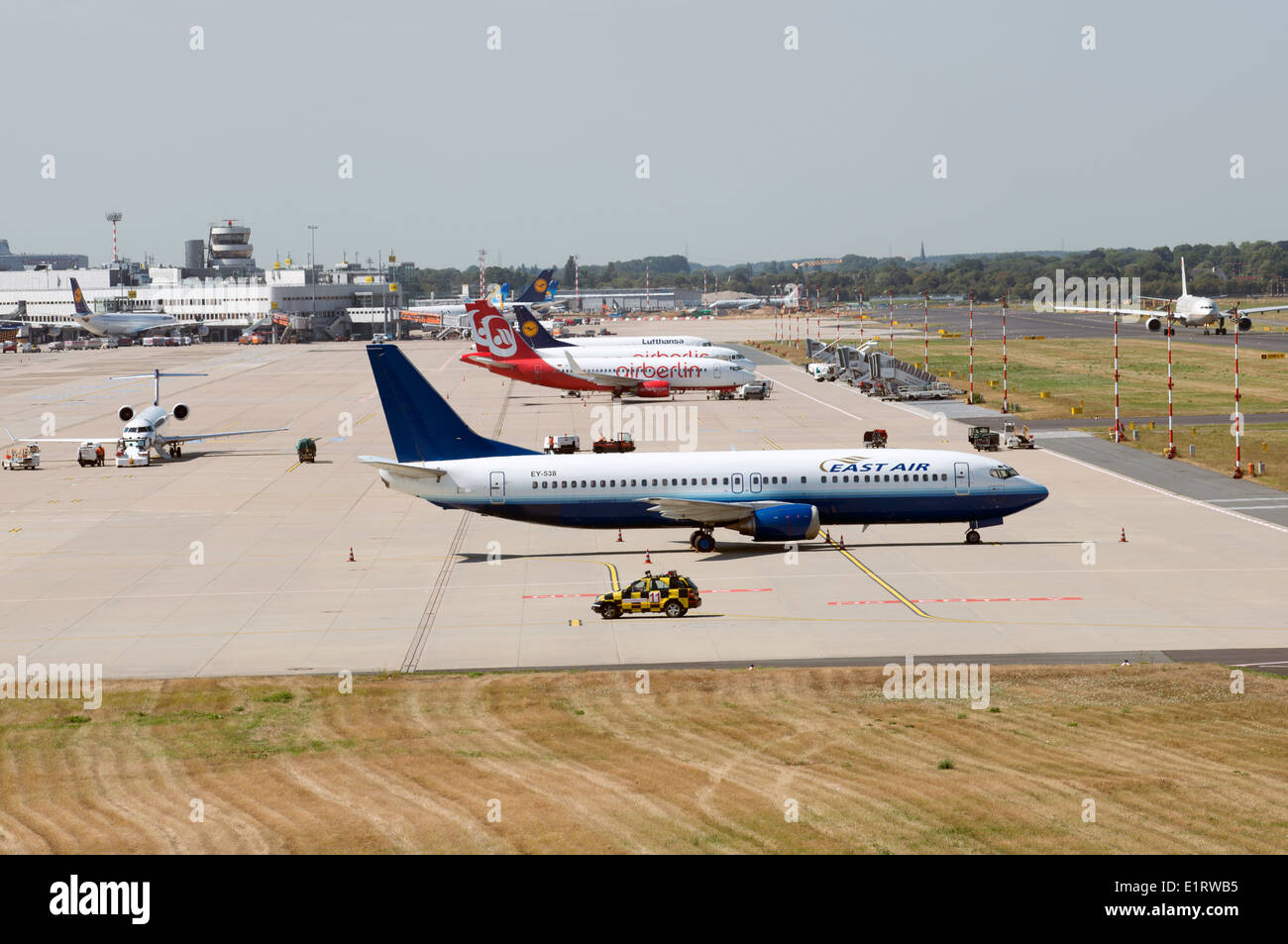 L'aéroport de Düsseldorf Allemagne Banque D'Images