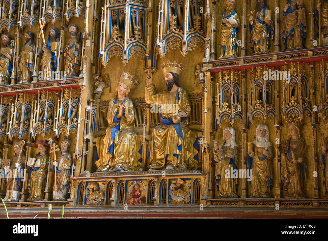 L'Europe, l'Allemagne, de Mecklembourg-Poméranie occidentale, Wismar, Église Saint Nicolas,interieur Banque D'Images