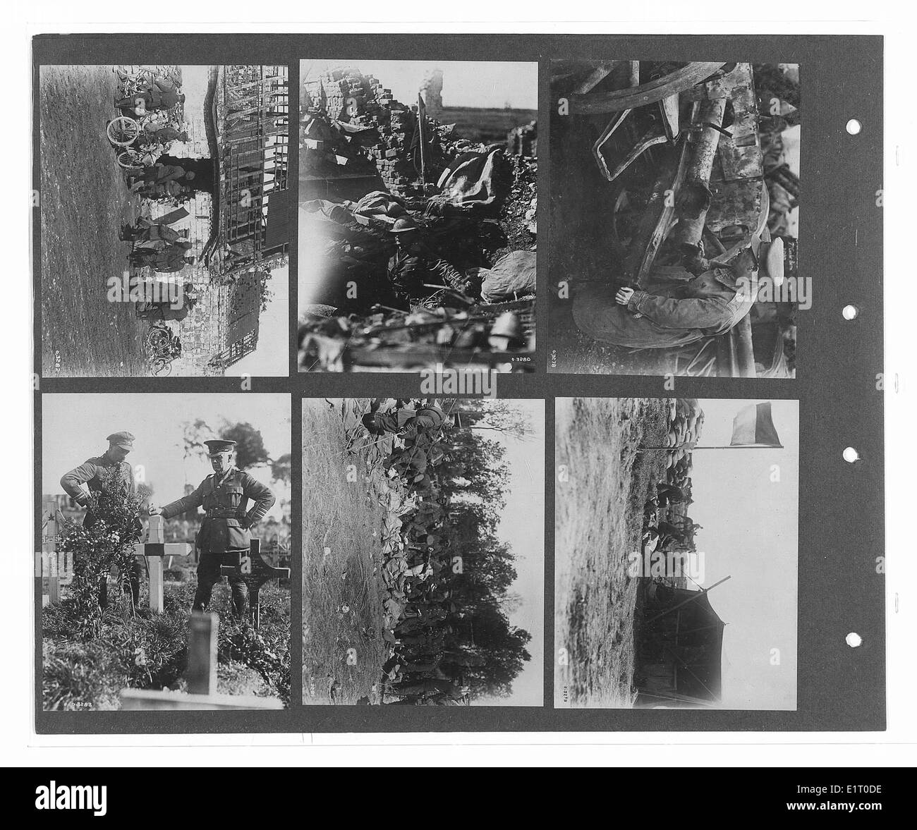 Cette image fait partie de la collection du Fonds des monuments commémoratifs de guerre canadiens, qui présente des photographies officielles de guerre de la première Guerre mondiale. La photo comprend des soldats de divers régiments, tels que le 15e Sikhs, le 18e Lancers et les Gurkhas, qui ont reçu des honneurs pour bravoure dans des batailles en France et en Belgique, y compris Saint-Floris et Merville. L'image capture des soldats pendant leur service, montrant leurs contributions à l'effort de guerre. Banque D'Images