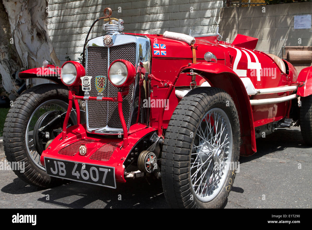 1934 modèle MG SW British vintage sports car sur l'affichage à un British car show à Santa Ana en Californie Banque D'Images