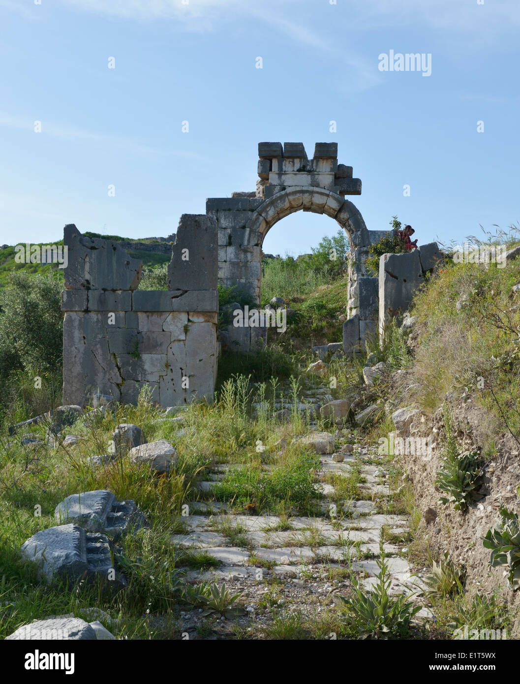 L'Arc de Vespasien, Xanthos, Turquie 140422 60969  Banque D'Images