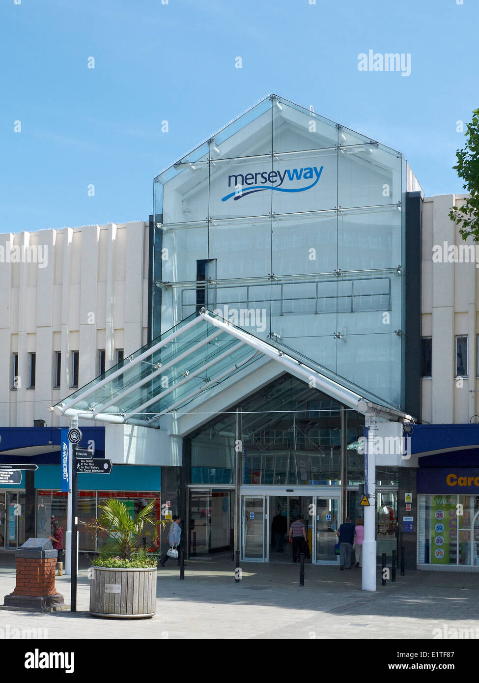 Centre commercial Merseyway à Stockport Cheshire UK Banque D'Images