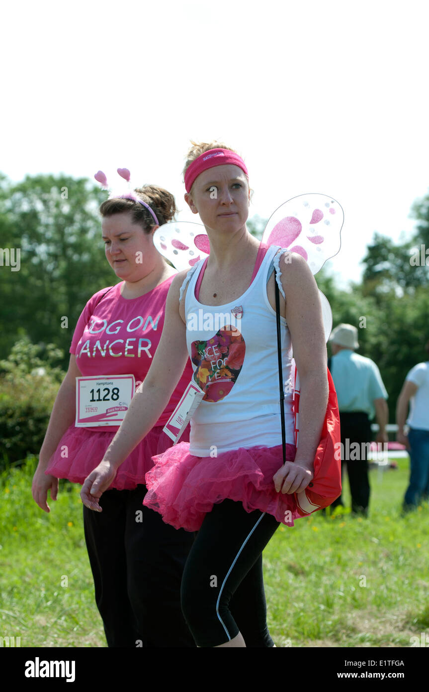 La race pour la vie, le Cancer Research UK Charity Event Banque D'Images