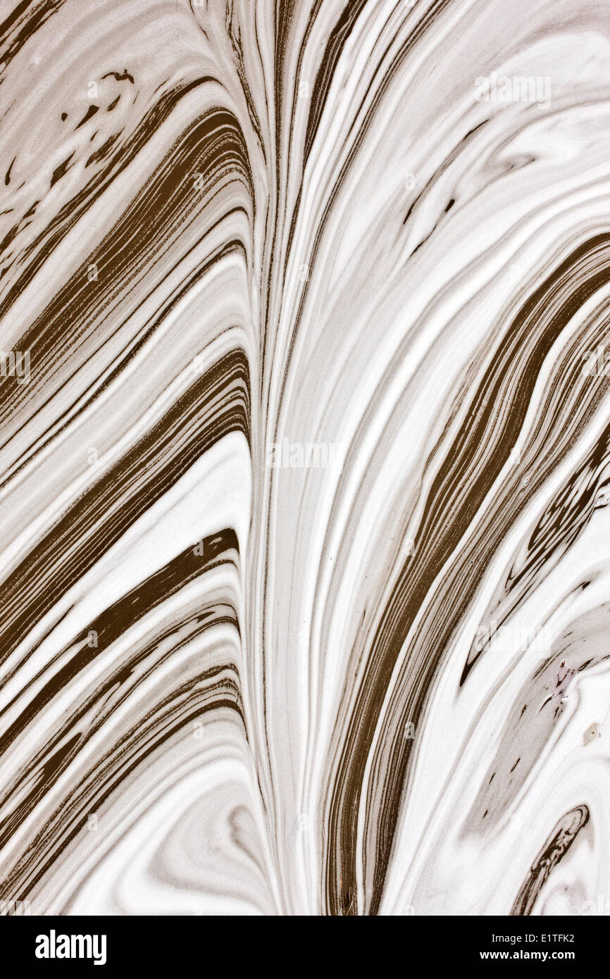 Motifs abstraits de mousse dans Roaring Creek en Colombie-Britannique Canada Banque D'Images