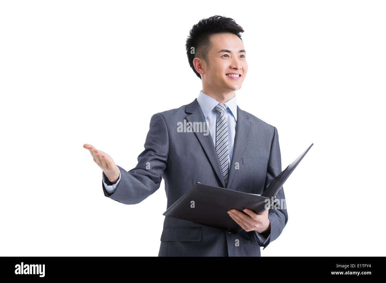 Jeune homme d'un discours Banque D'Images