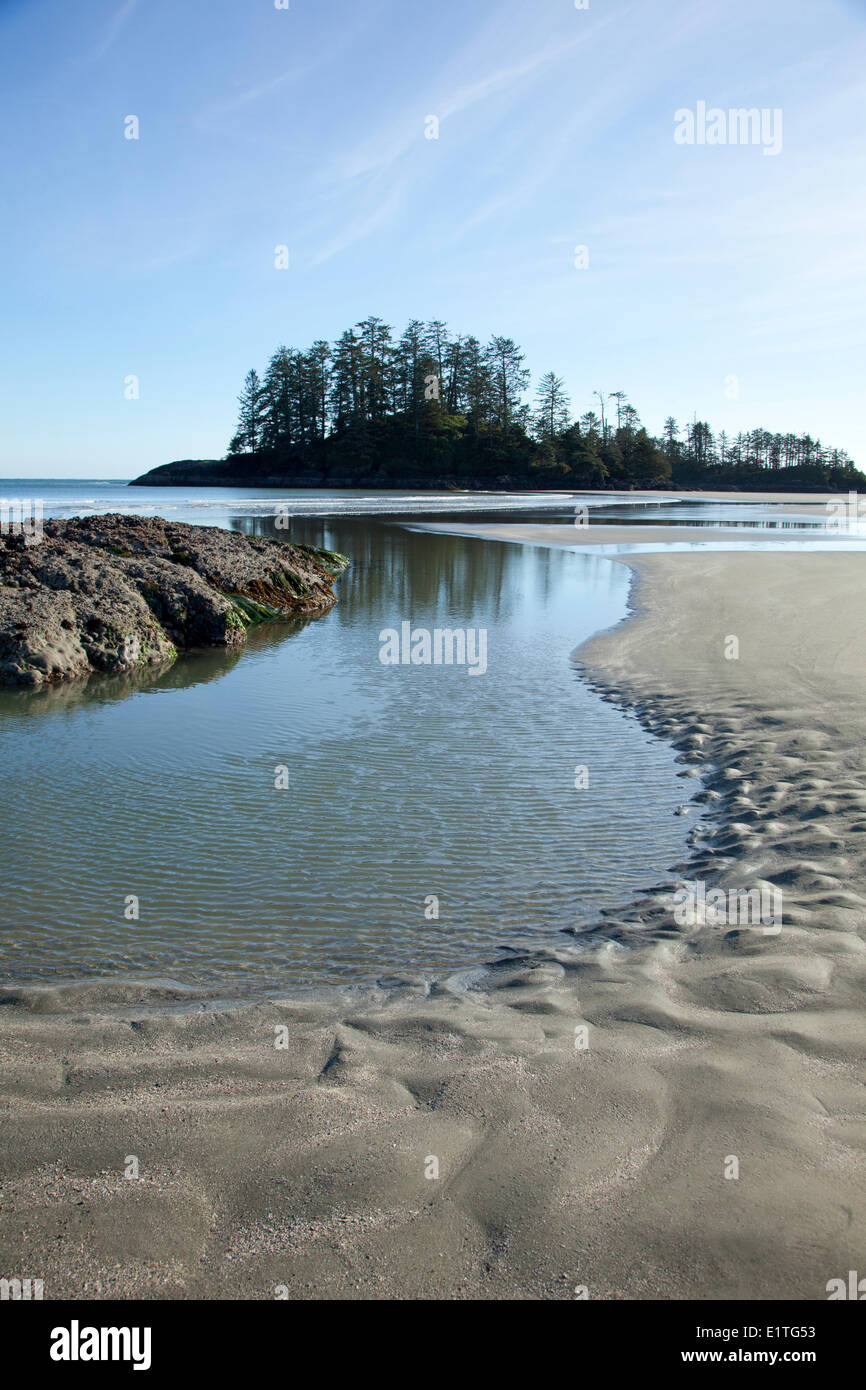 Schooner Cove près de Long Beach dans le parc national Pacific Rim près de Tofino, Colombie-Britannique Canada sur l'île de Vancouver dans la baie Clayoquot Banque D'Images