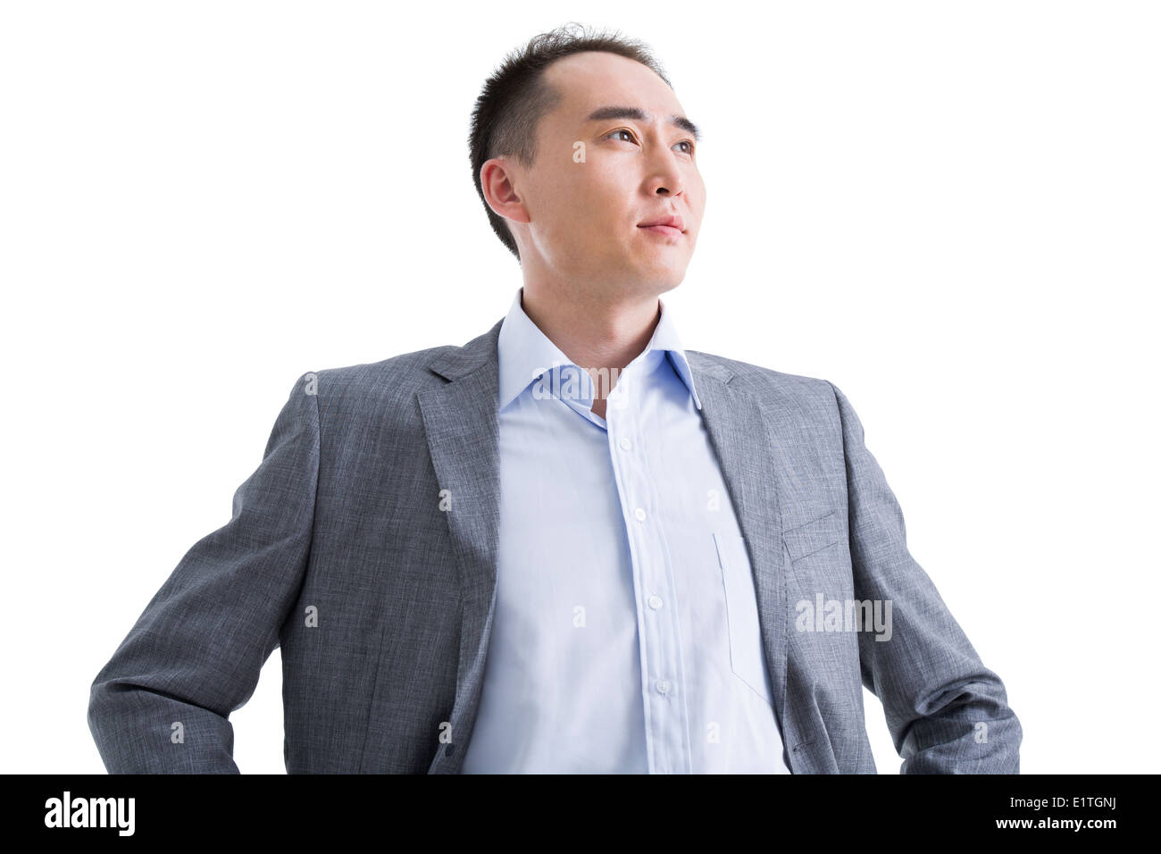 Mature businessman looking at view Banque D'Images