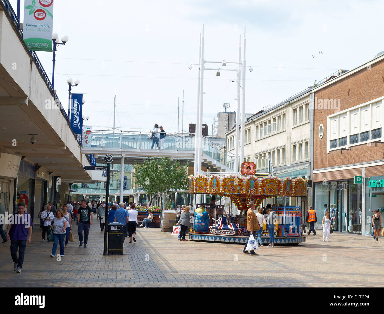 Centre commercial Merseyway à Stockport Cheshire UK Banque D'Images