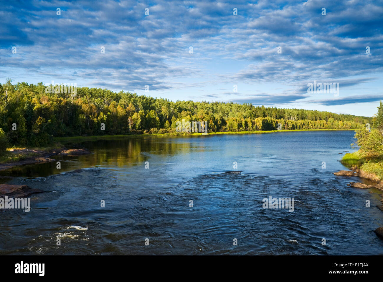 Rivière Clearwater, parc provincial de la rivière Clearwater, le nord de la Saskatchewan, Canada Banque D'Images