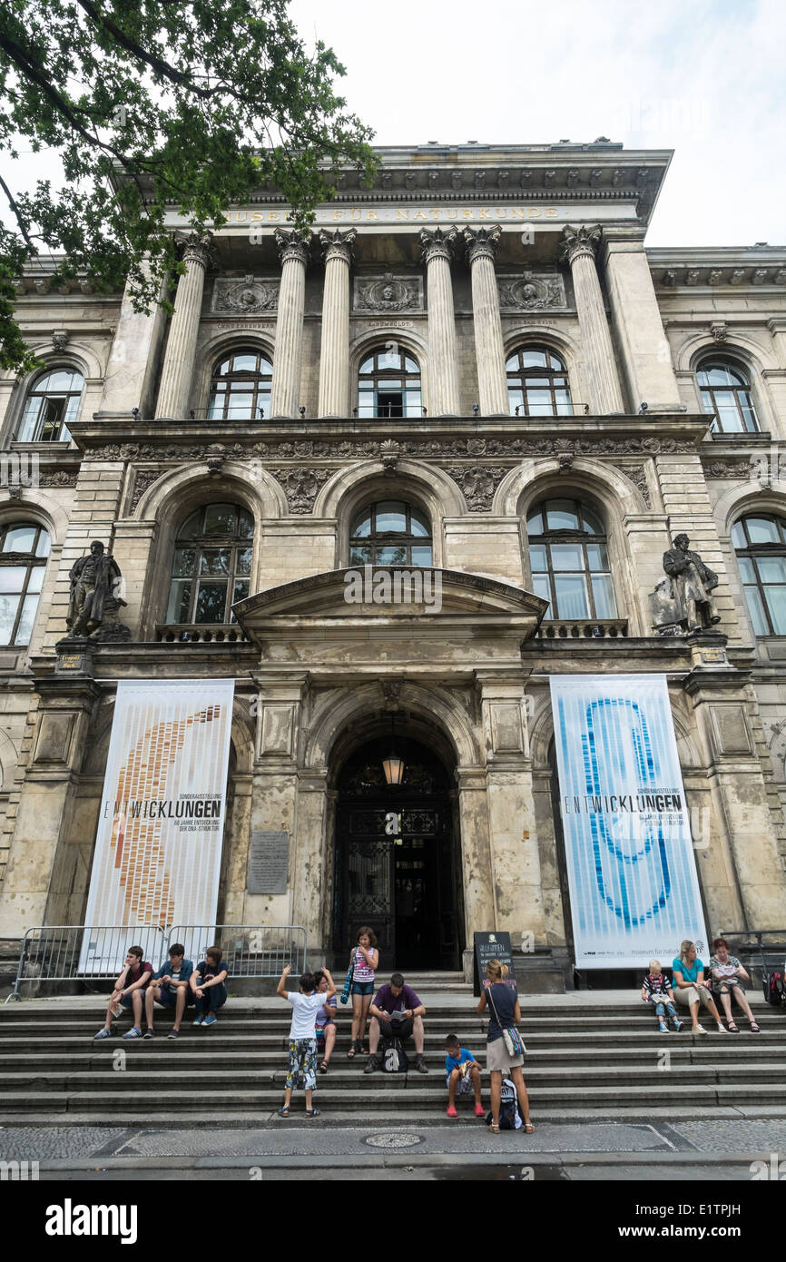 L'extérieur de l'histoire naturelle de Berlin Allemagne Banque D'Images