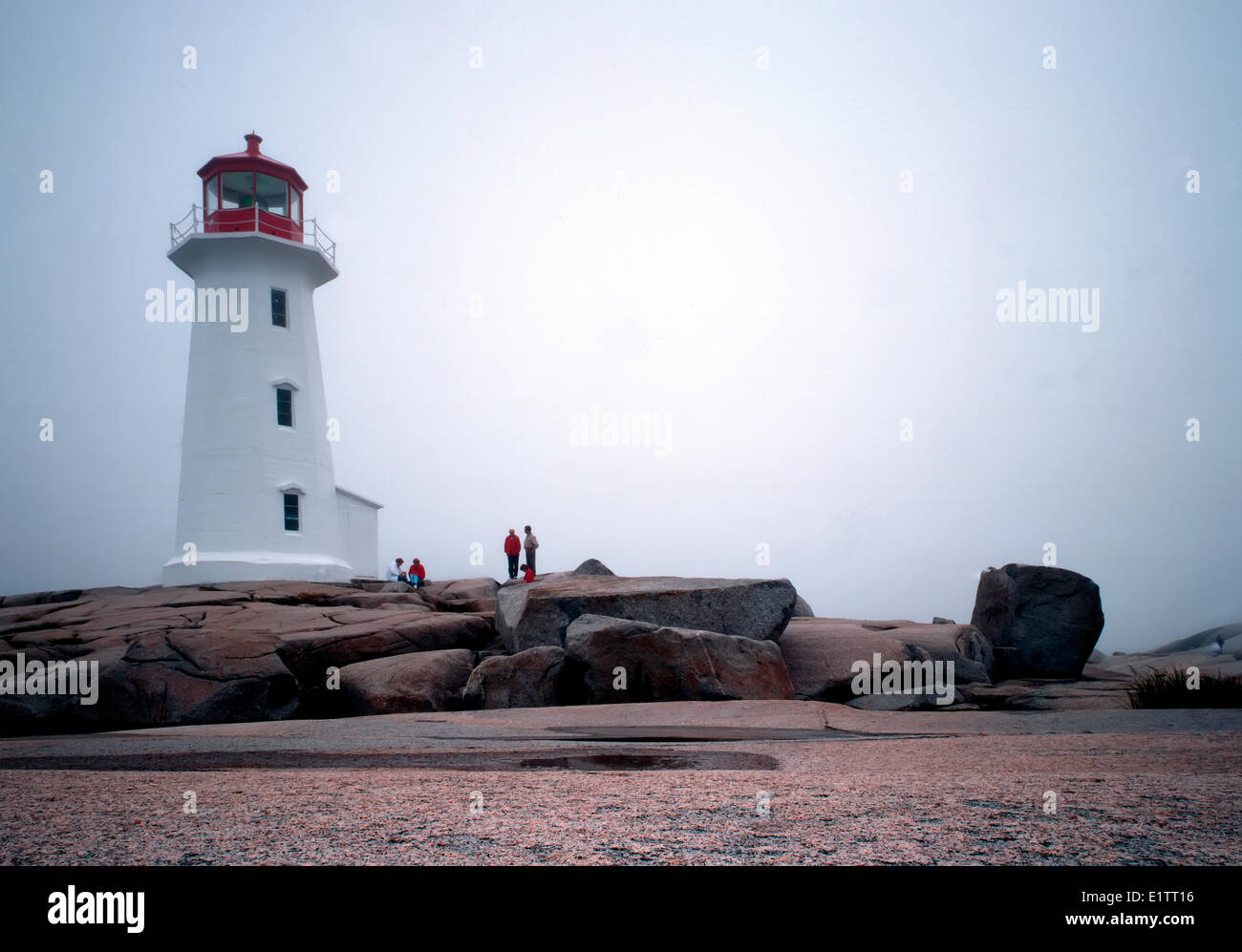 Phare de Peggy's Cove, en Nouvelle-Écosse est la province de l'Est, Canada Banque D'Images