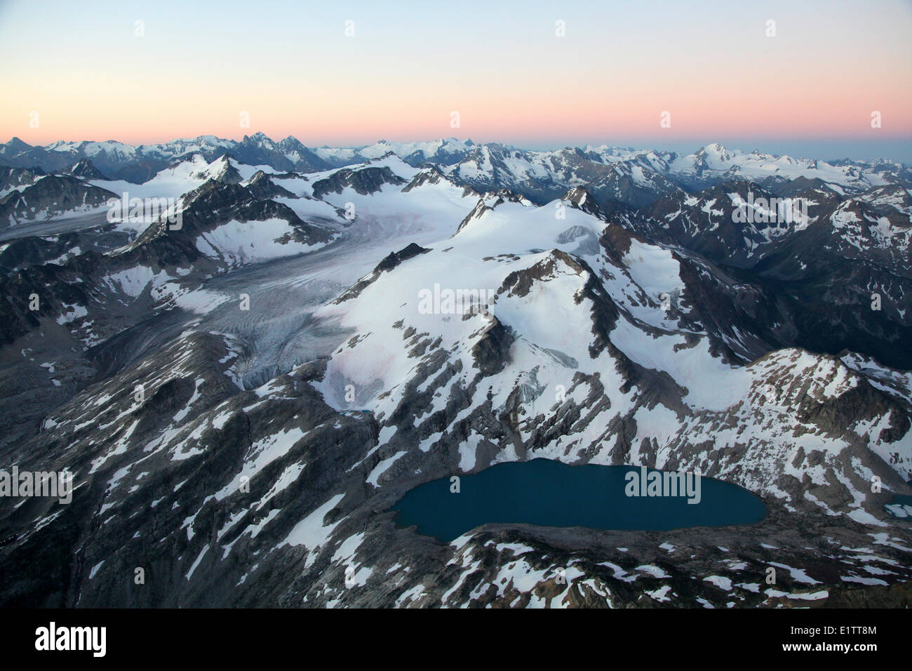 Thunderwater lake, mt Griffith, glacier-catamount, Purcell, BC, Canada Banque D'Images