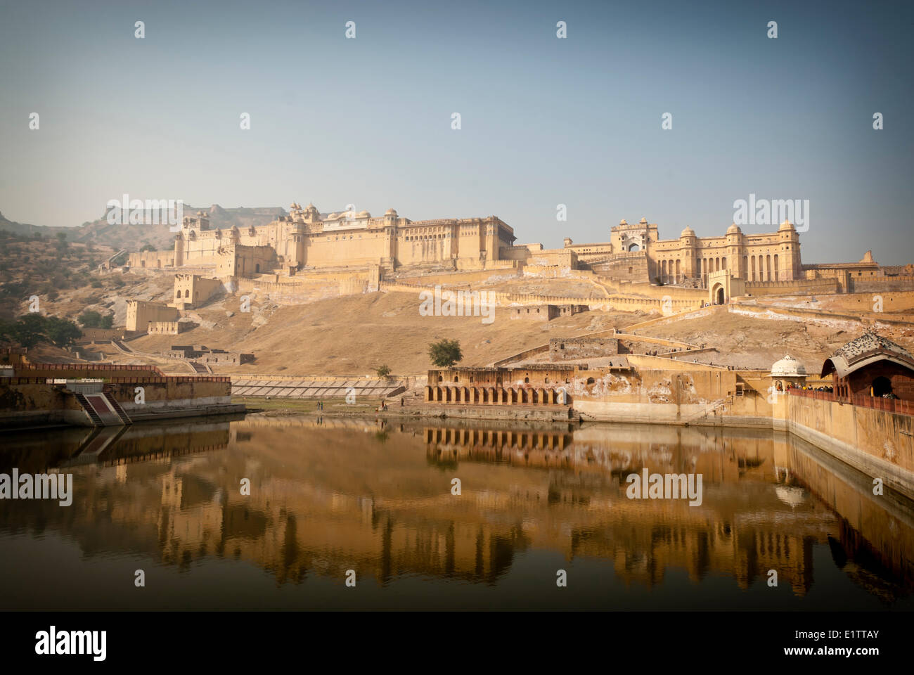 L'incroyable Fort Amber près de Jaipur, Rajasthan Inde Banque D'Images