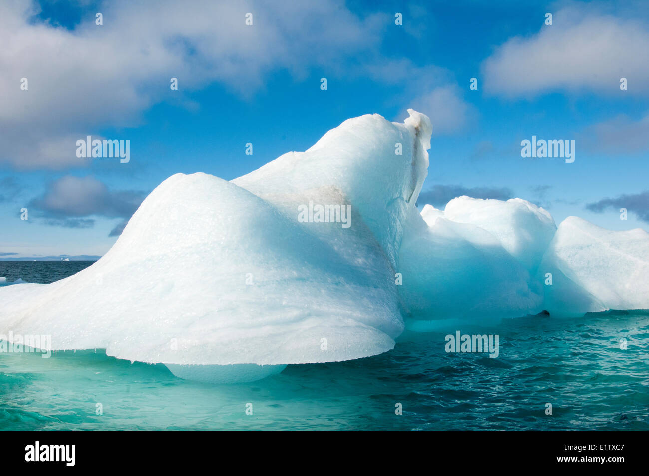 Iceberg, archipel du Svalbard, l'Arctique norvégien Banque D'Images