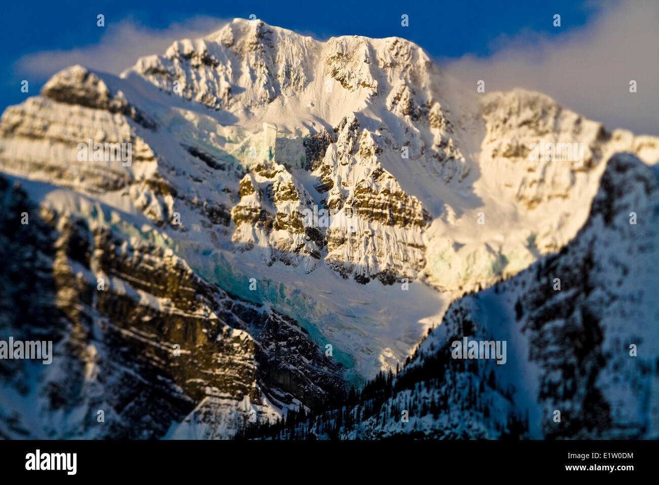 Promenade des Glaciers, le parc national Banff, AB Banque D'Images