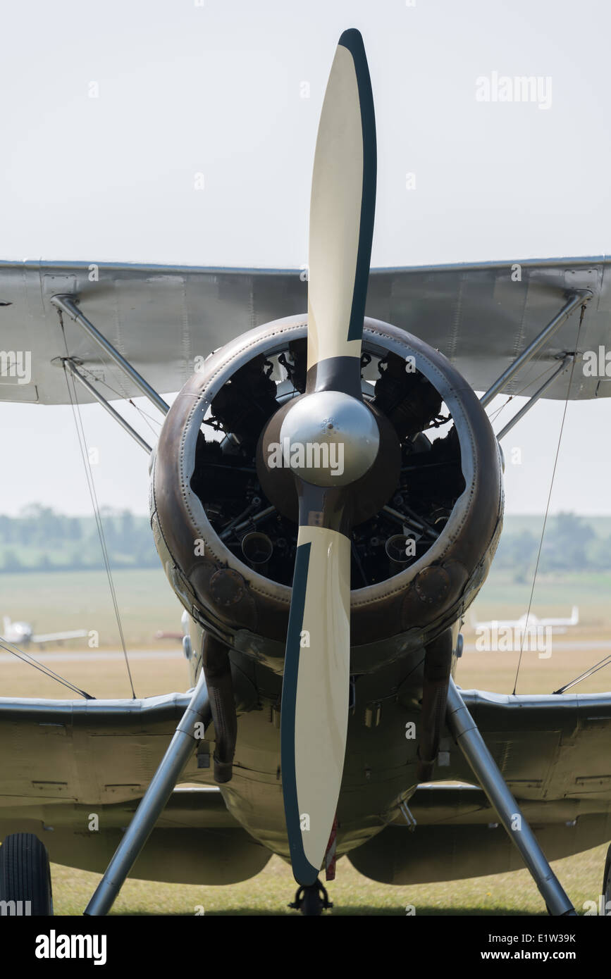 Vintage 1930 Gloster Gladiator avion de chasse britannique Banque D'Images