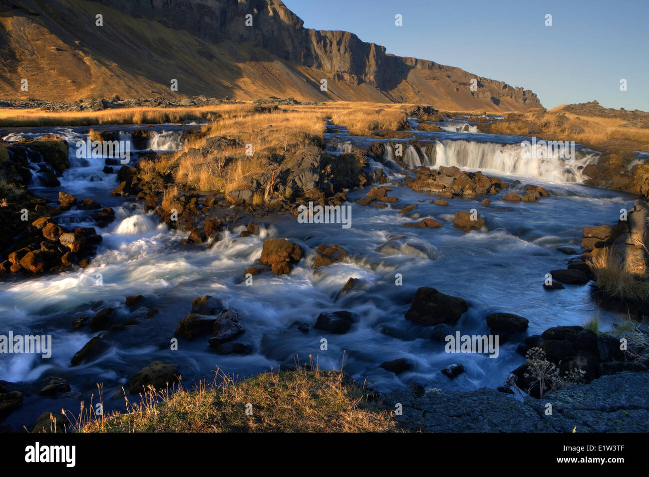 Rapids près de Vik, Islande Banque D'Images