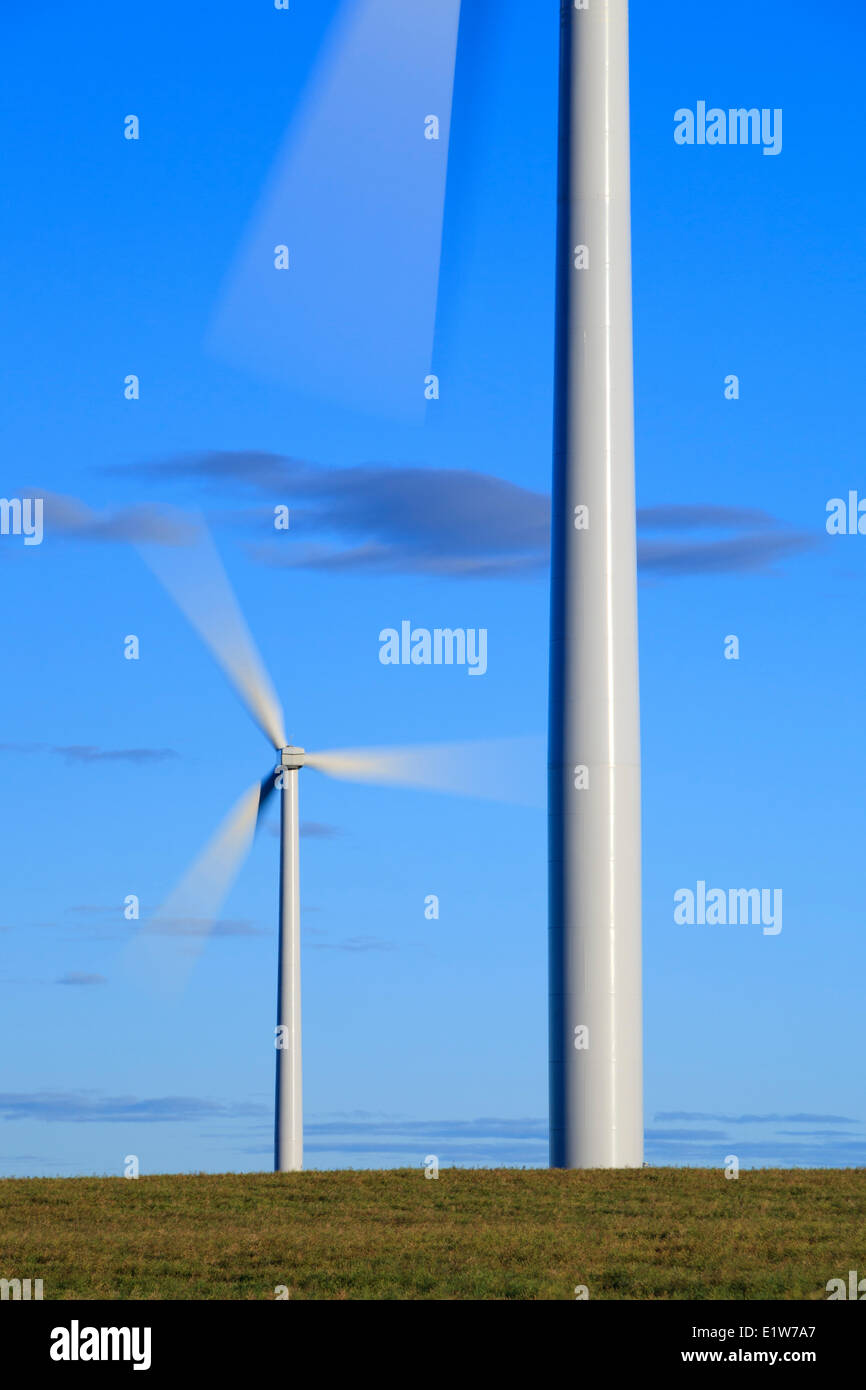 Les moulins à vent près de Trochu, Alberta, Canada Banque D'Images