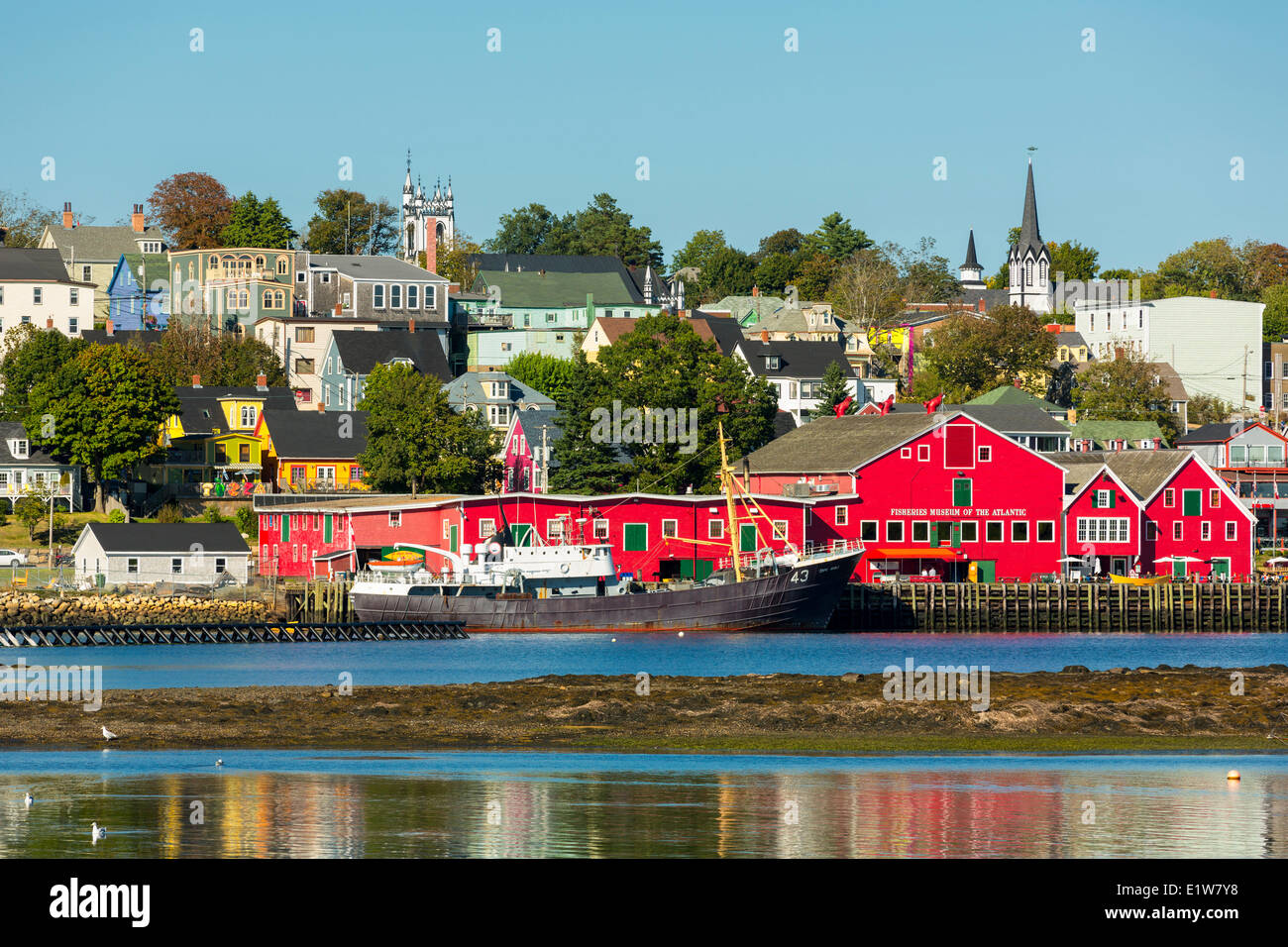 Musée des pêches de l'Atlantique, bord de Lunenburg, Nouvelle-Écosse, Canada Banque D'Images