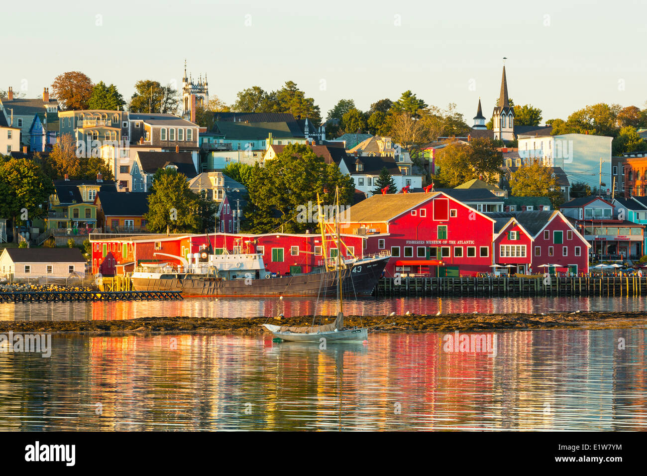 Musée des pêches de l'Atlantique, bord de Lunenburg, Nouvelle-Écosse, Canada Banque D'Images