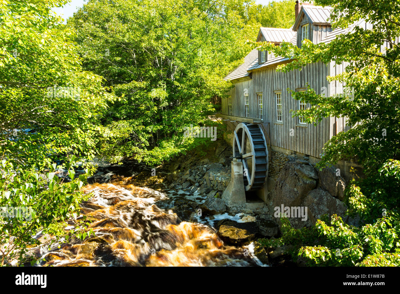 Freemans Moulin, Rivière de Sable, dans le comté de Shelburne, Nouvelle-Écosse, Canada Banque D'Images