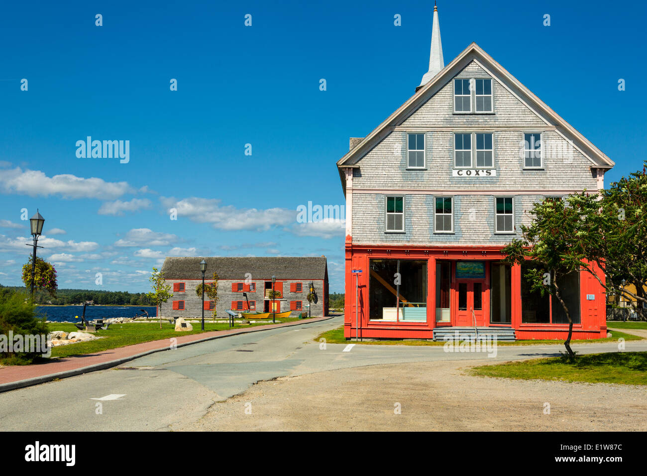 Quartier du front de mer historique de Shelburne, Shelburne, Nouvelle-Écosse, Canada Banque D'Images