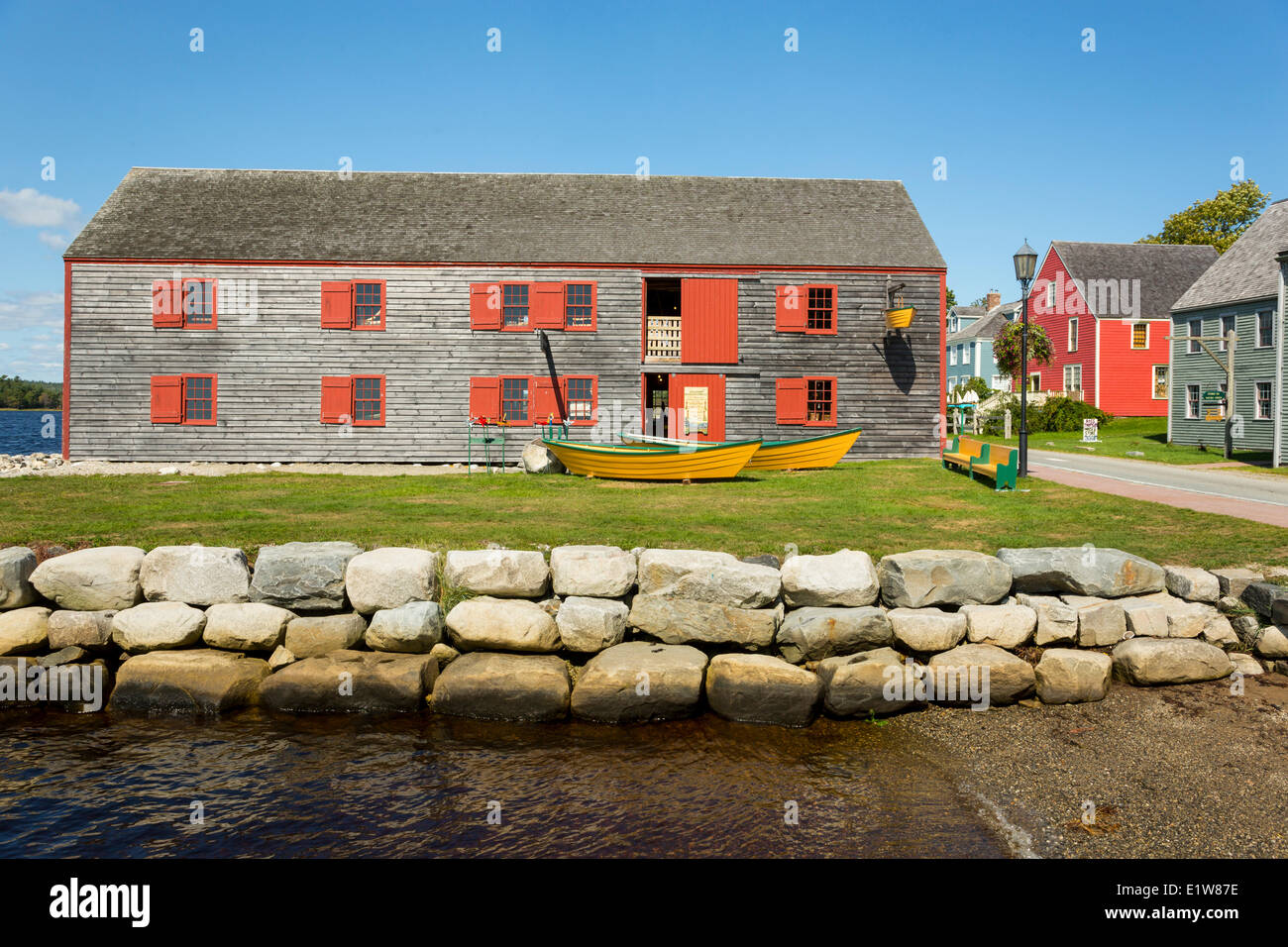 La boutique, Musée historique, quartier du front de mer de Shelburne Shelburne, Nouvelle-Écosse, Canada Banque D'Images