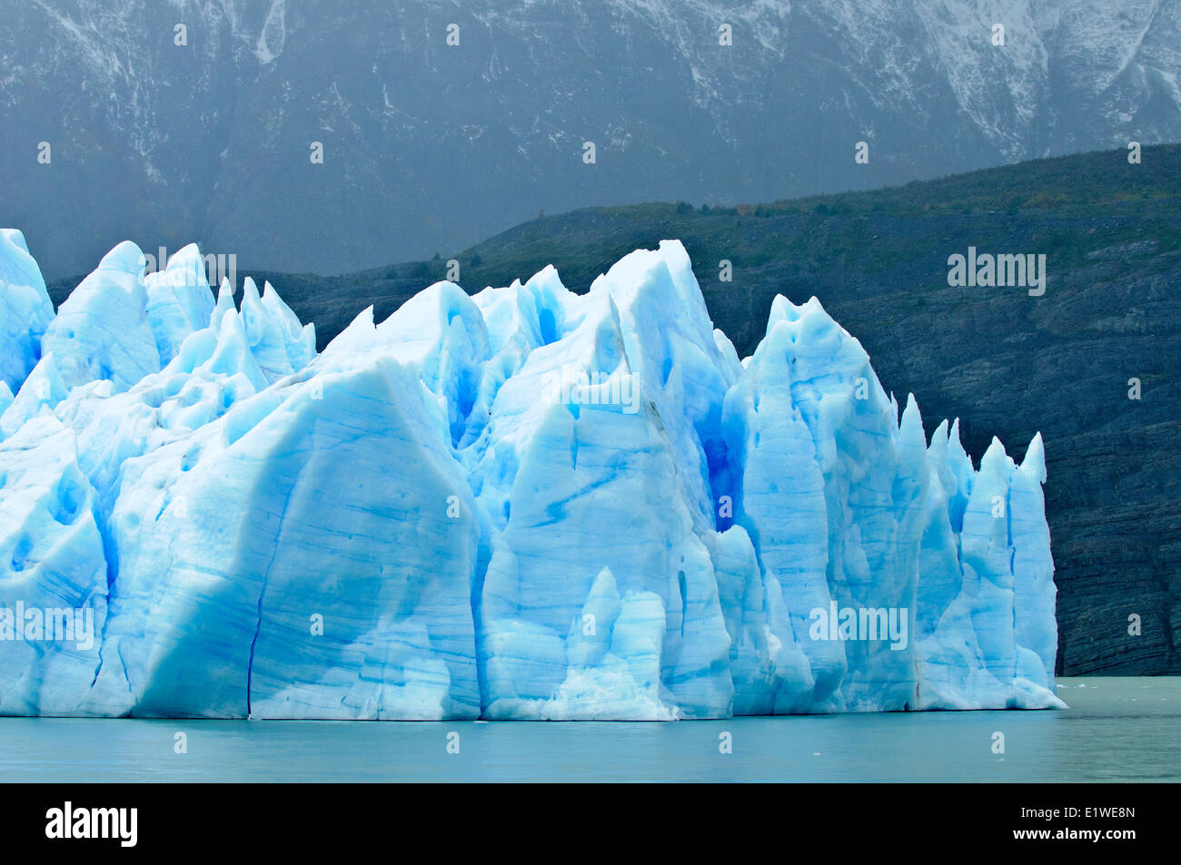 Glacier Grey, Parc National Torres del Paine, dans le sud de la Patagonie, au Chili Banque D'Images