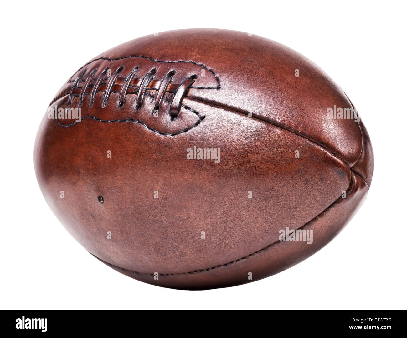 Le vieux cuir classique fond football Banque D'Images