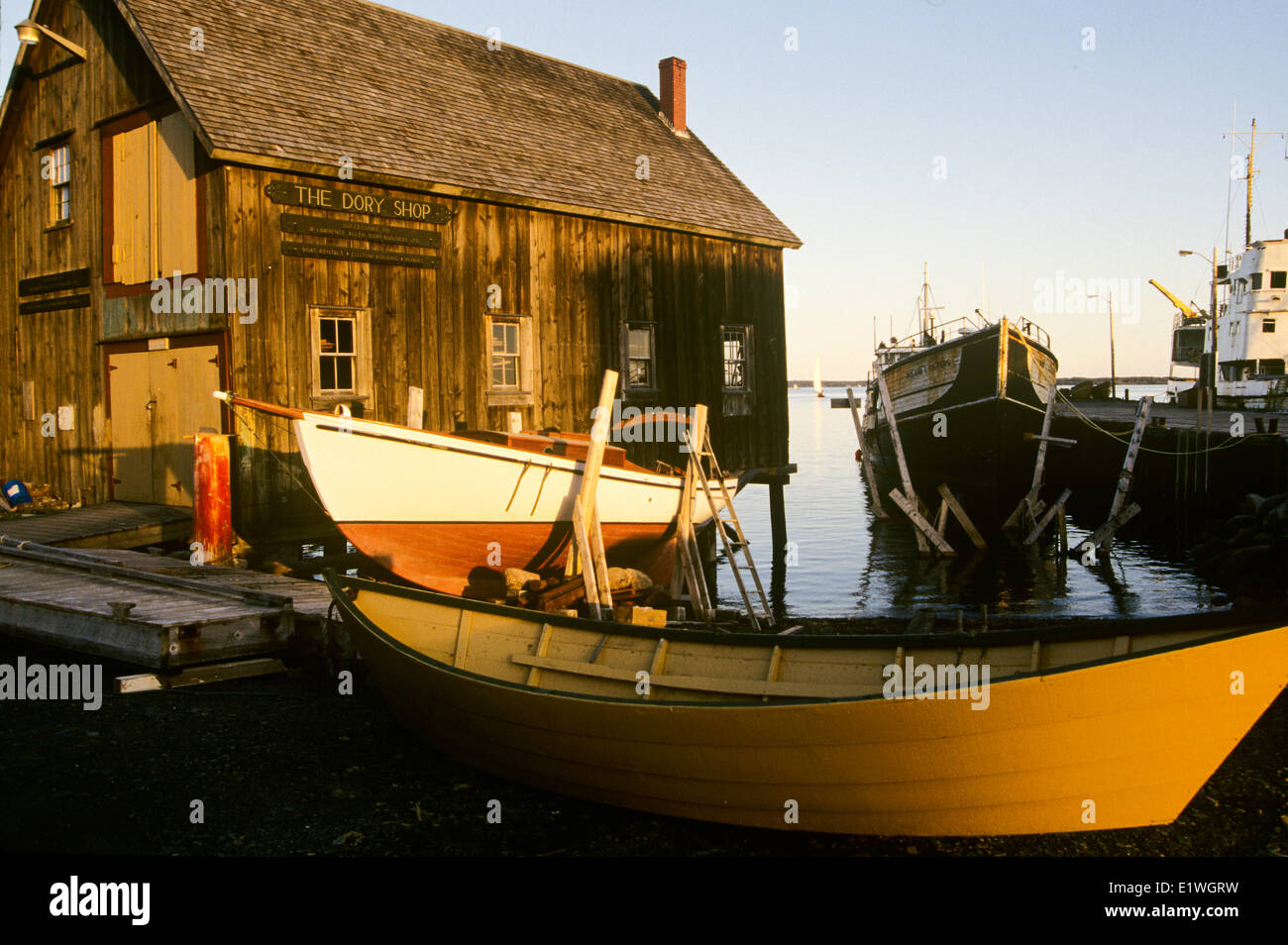 Dory Shop, Lunenburg, Nouvelle-Écosse, Canada, Banque D'Images