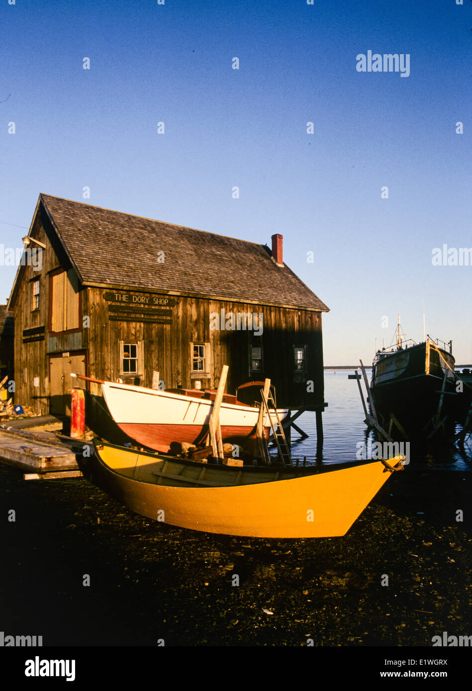 Dory Shop, Lunenburg, Nouvelle-Écosse, Canada, Banque D'Images
