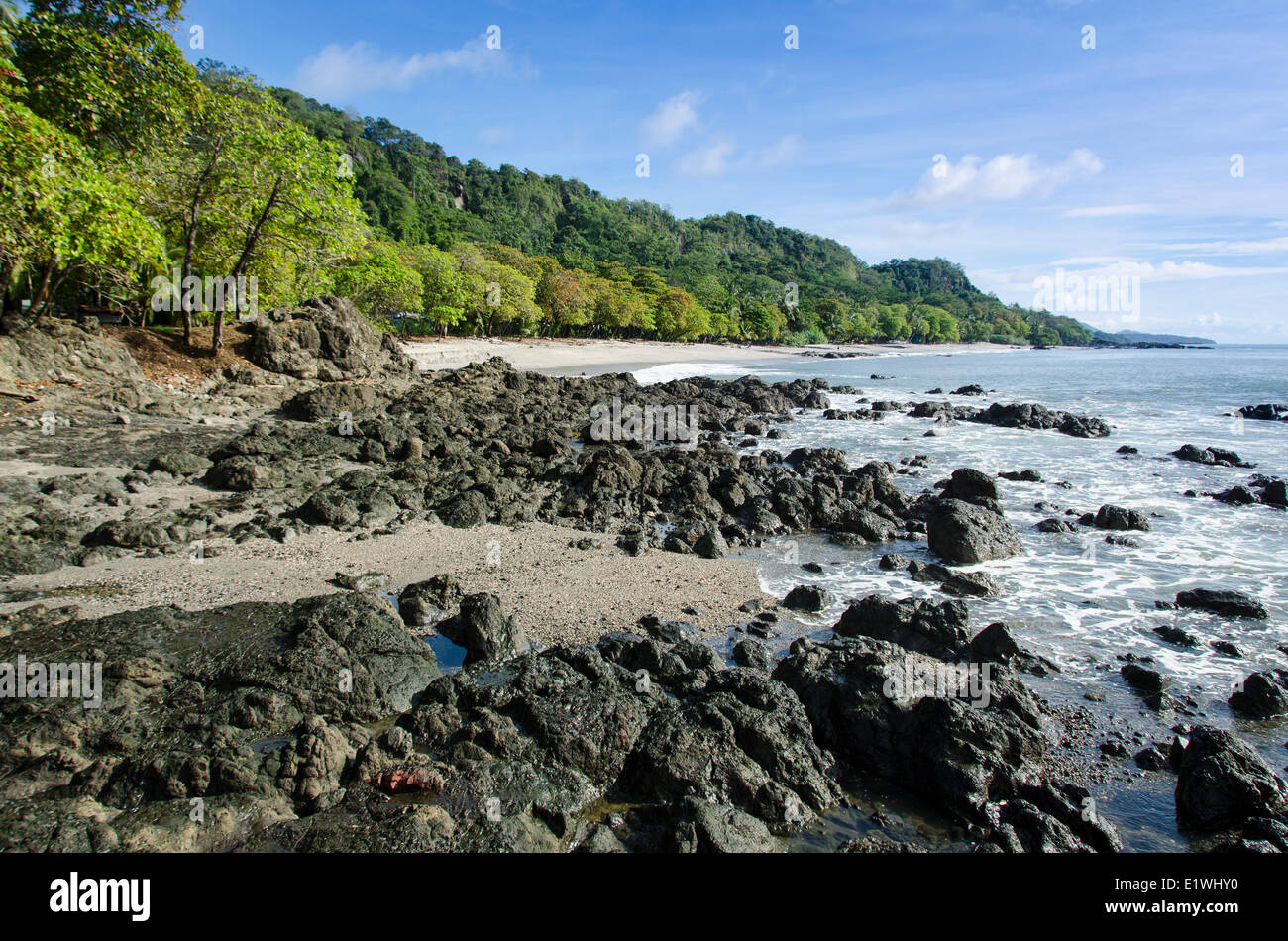 La plage de Montezuma, dans la province de Puntarenas, Costa Rica Banque D'Images