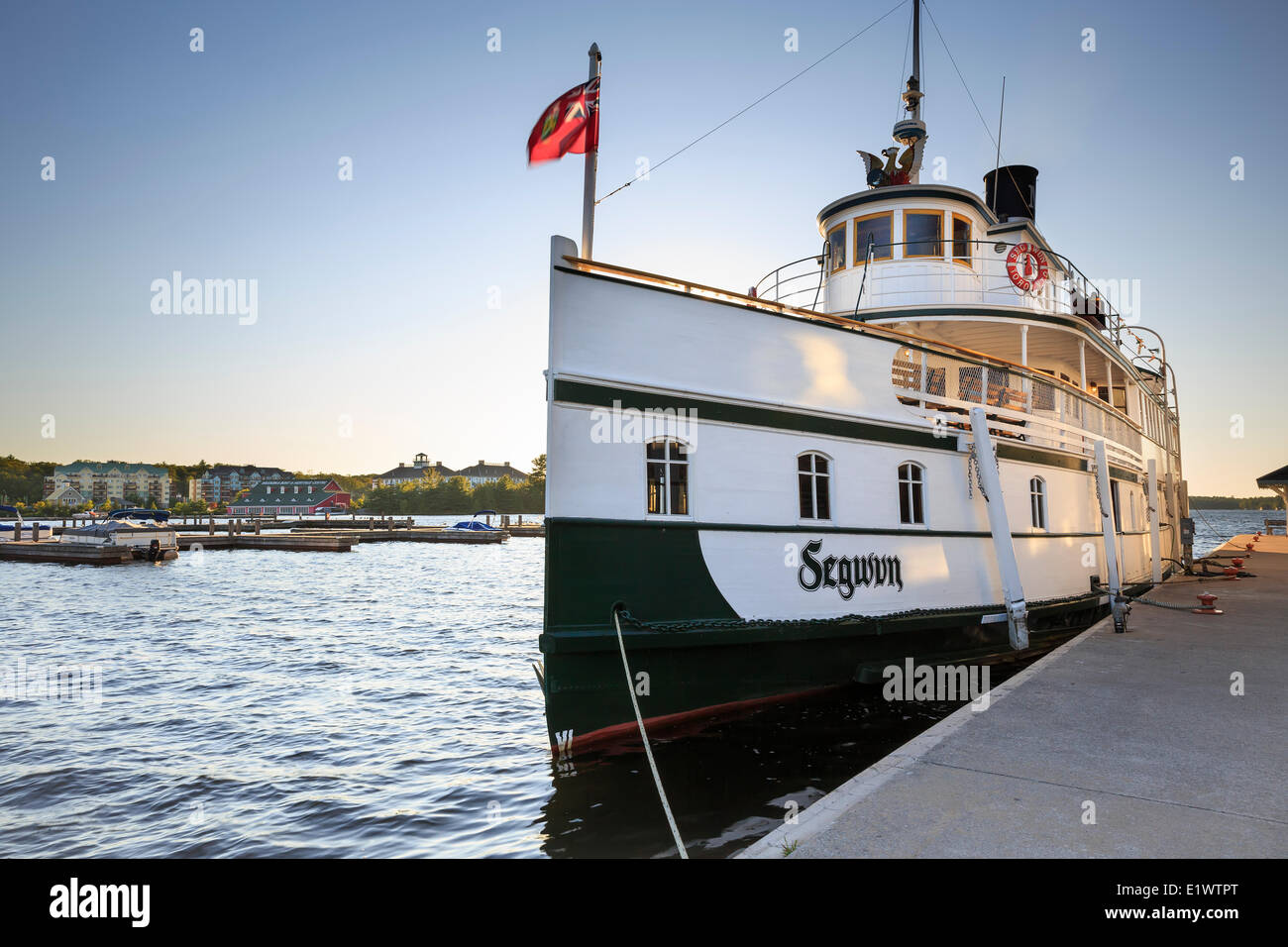 R.M.S. Segwun à vapeur sur le lac Muskoka, Gravenhurst, Ontario, Canada Banque D'Images