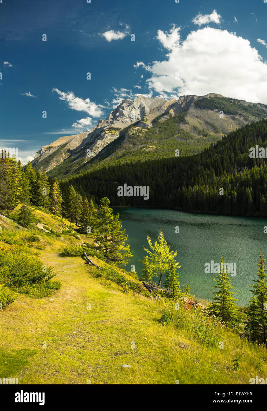 Le lac Two Jack, Banff National Park, Alberta, Canada Banque D'Images