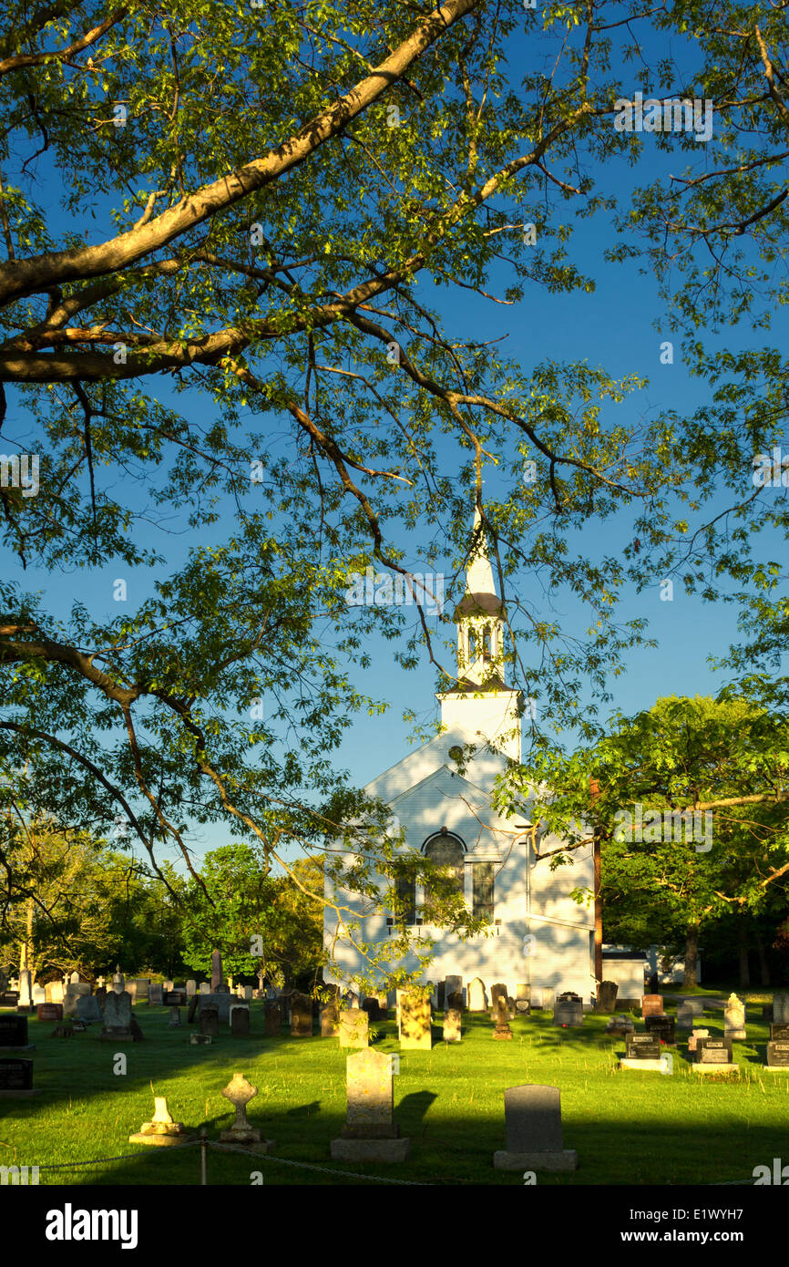 L'église anglicane St. John, Port Williams, en Nouvelle-Écosse, Canada Banque D'Images