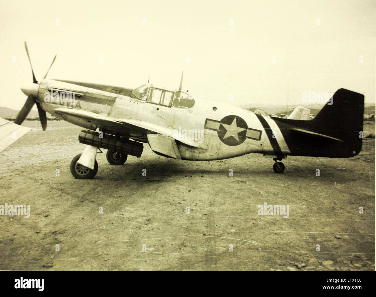 75FS, 23FG, 14AF North American P-51 Banque D'Images