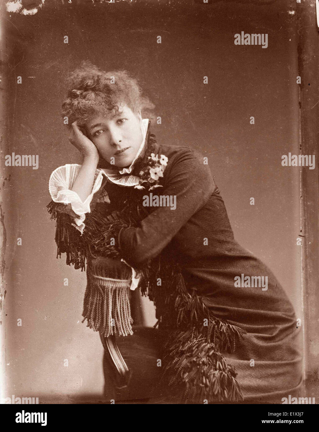 En 1878, Sarah Bernhardt (1844-1923). Henriette Rosine Bernard. L'actrice française Banque D'Images