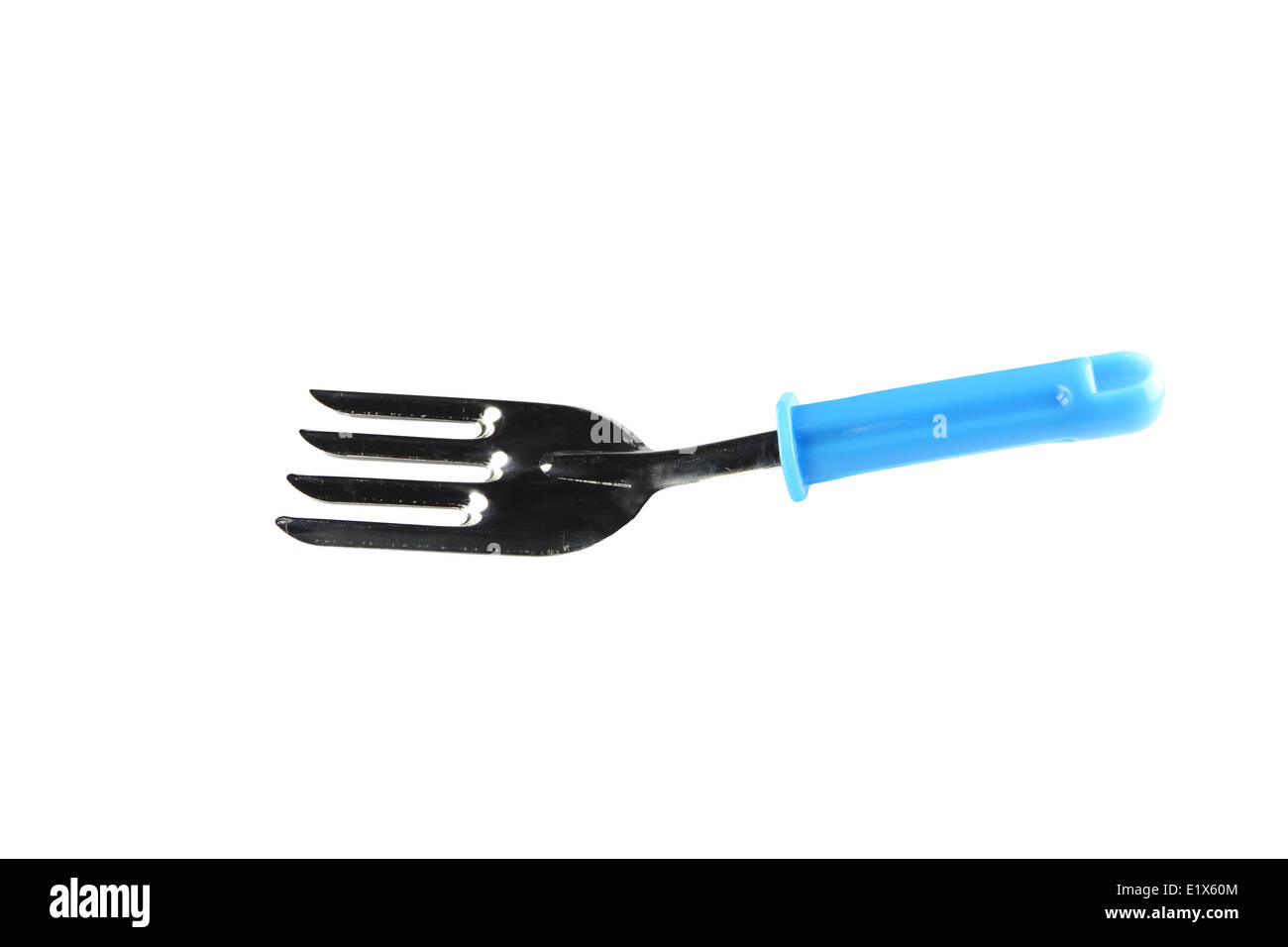 Outil de jardin de pelleter isolé sur fond blanc. Banque D'Images