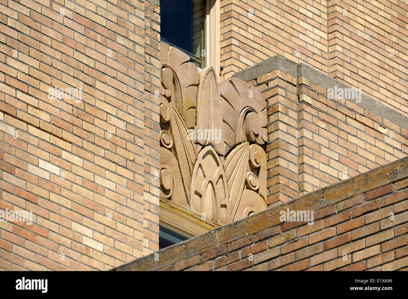 Art déco sur la construction de tours de Bellingham, Bellingham, Washington State, USA Banque D'Images