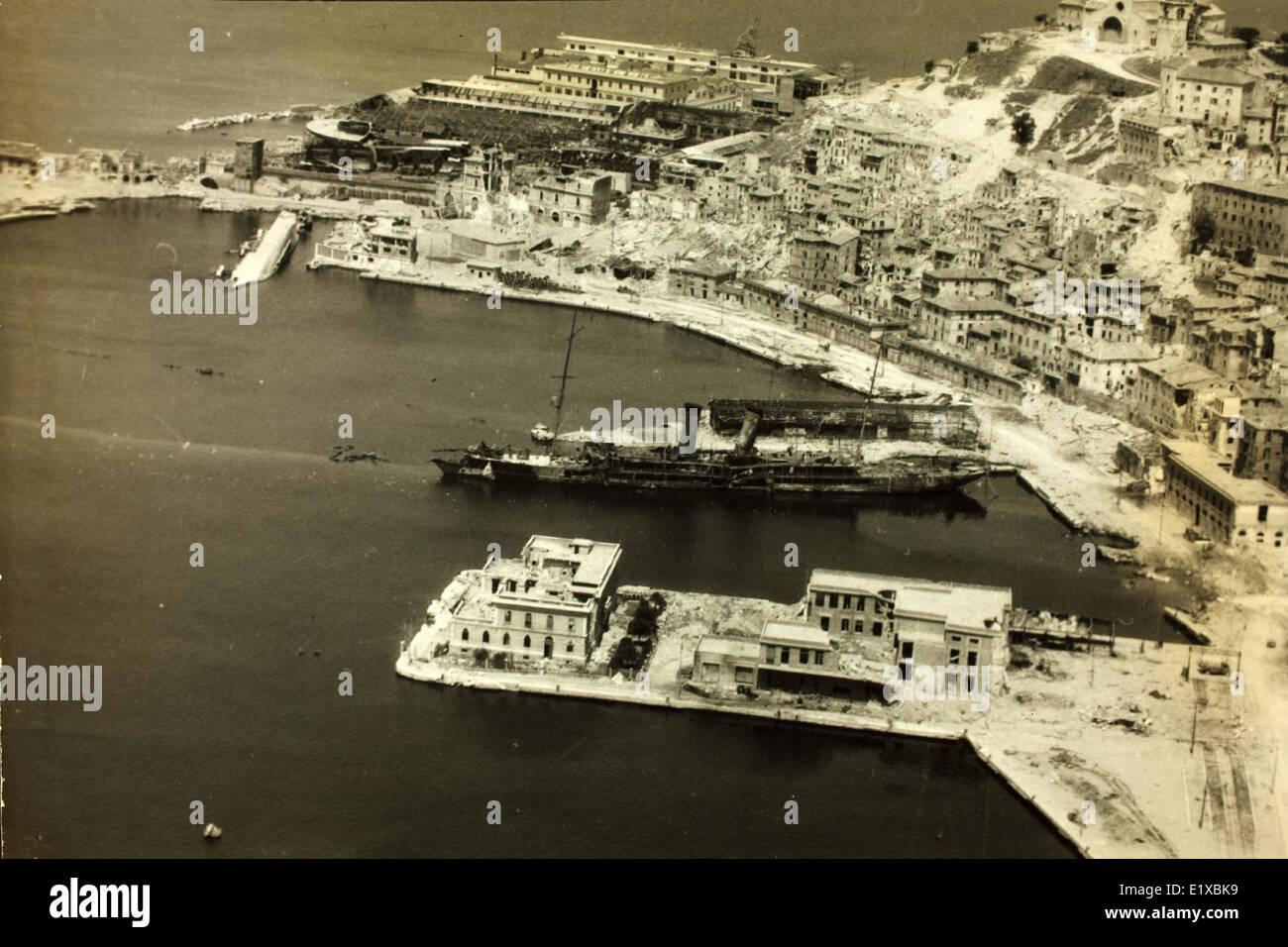 Photo Vue aérienne de reconnaissance Ancona Italie ''Fonctionnement'' étrangler Banque D'Images