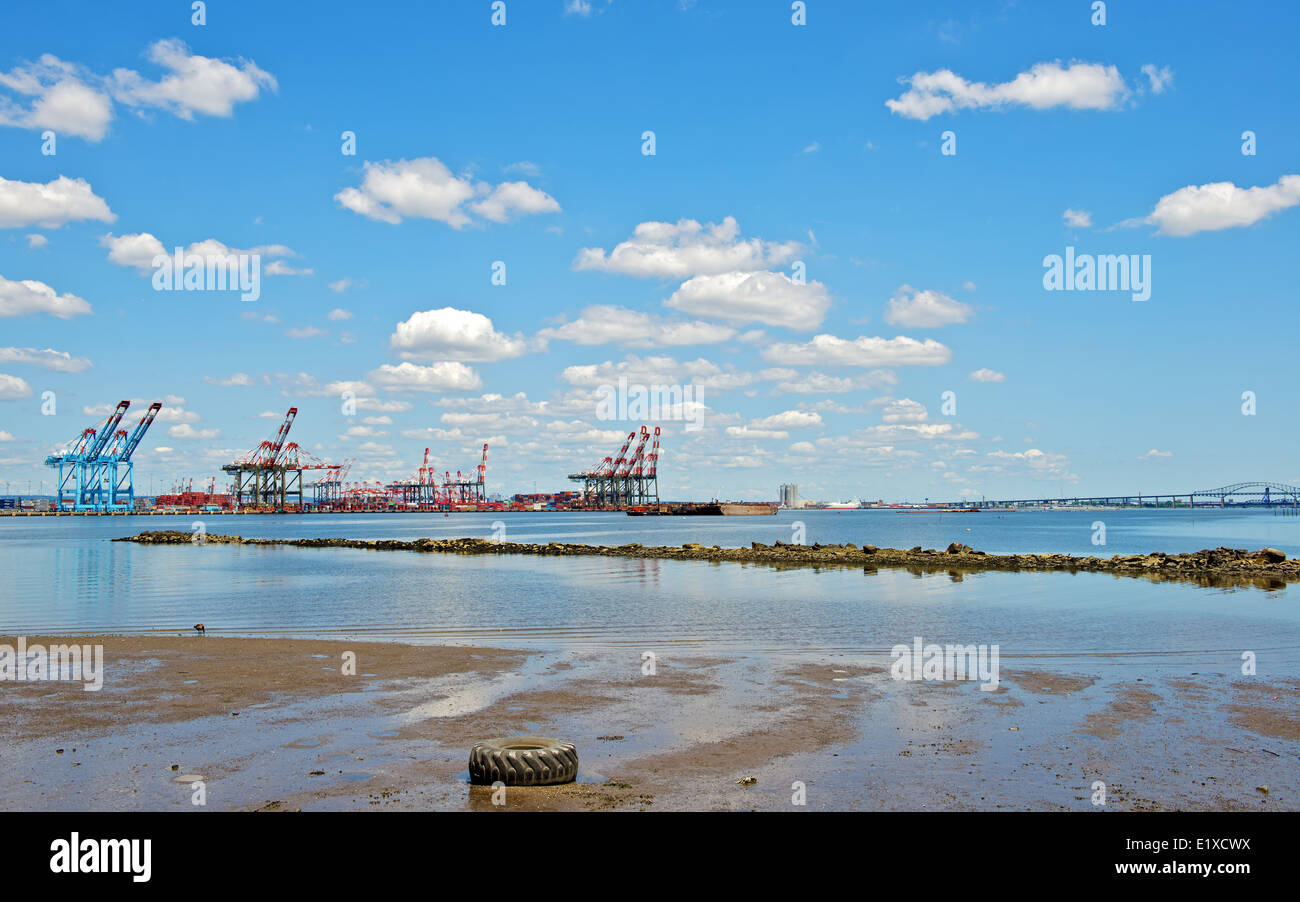 La baie de Newark Banque D'Images