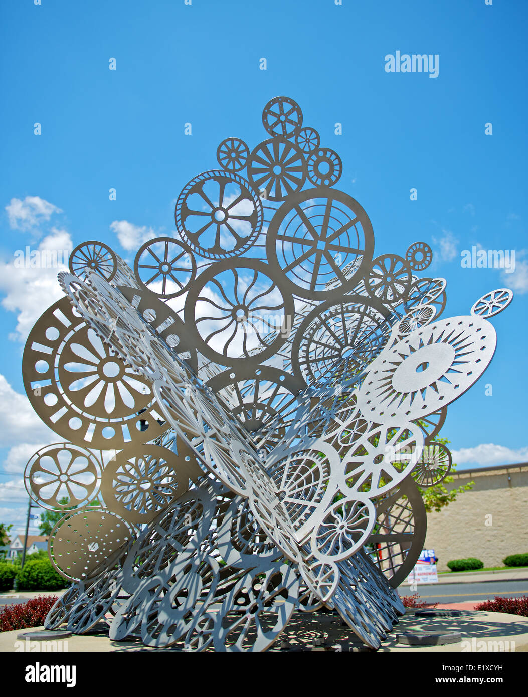 Roues de train Banque D'Images