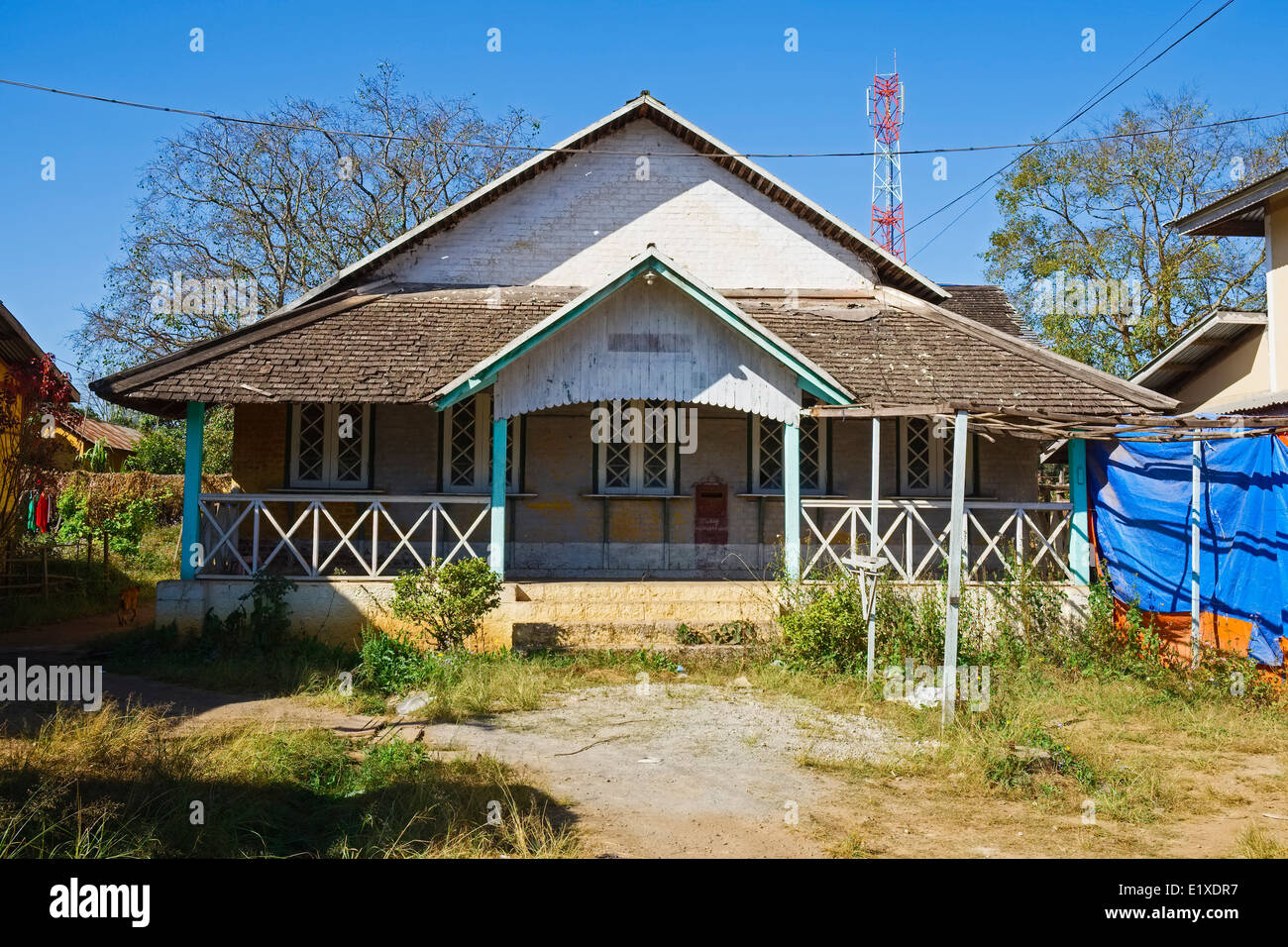 L'architecture coloniale britannique, Kalaw, Myanmar, en Asie Banque D'Images