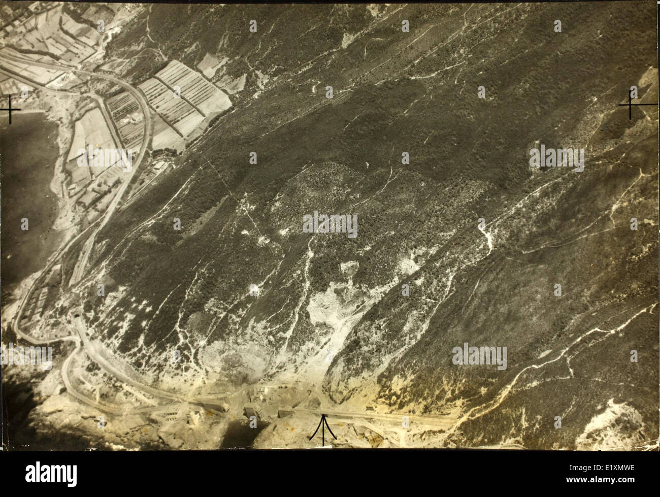 Photo Vue aérienne de reconnaissance Livourne, Italie Coopération étrangler Banque D'Images