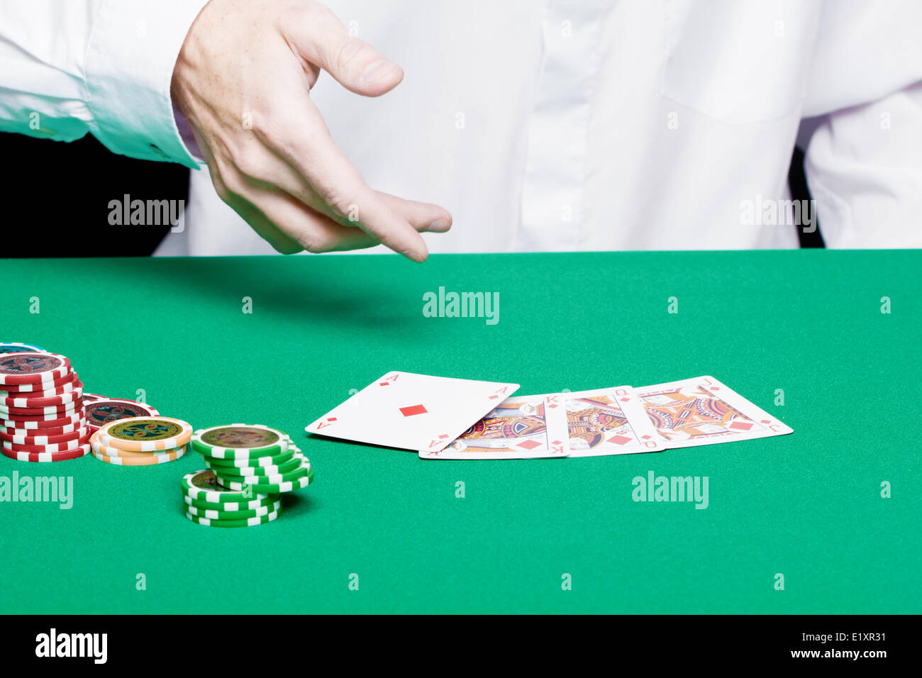 Joueur de poker Banque D'Images