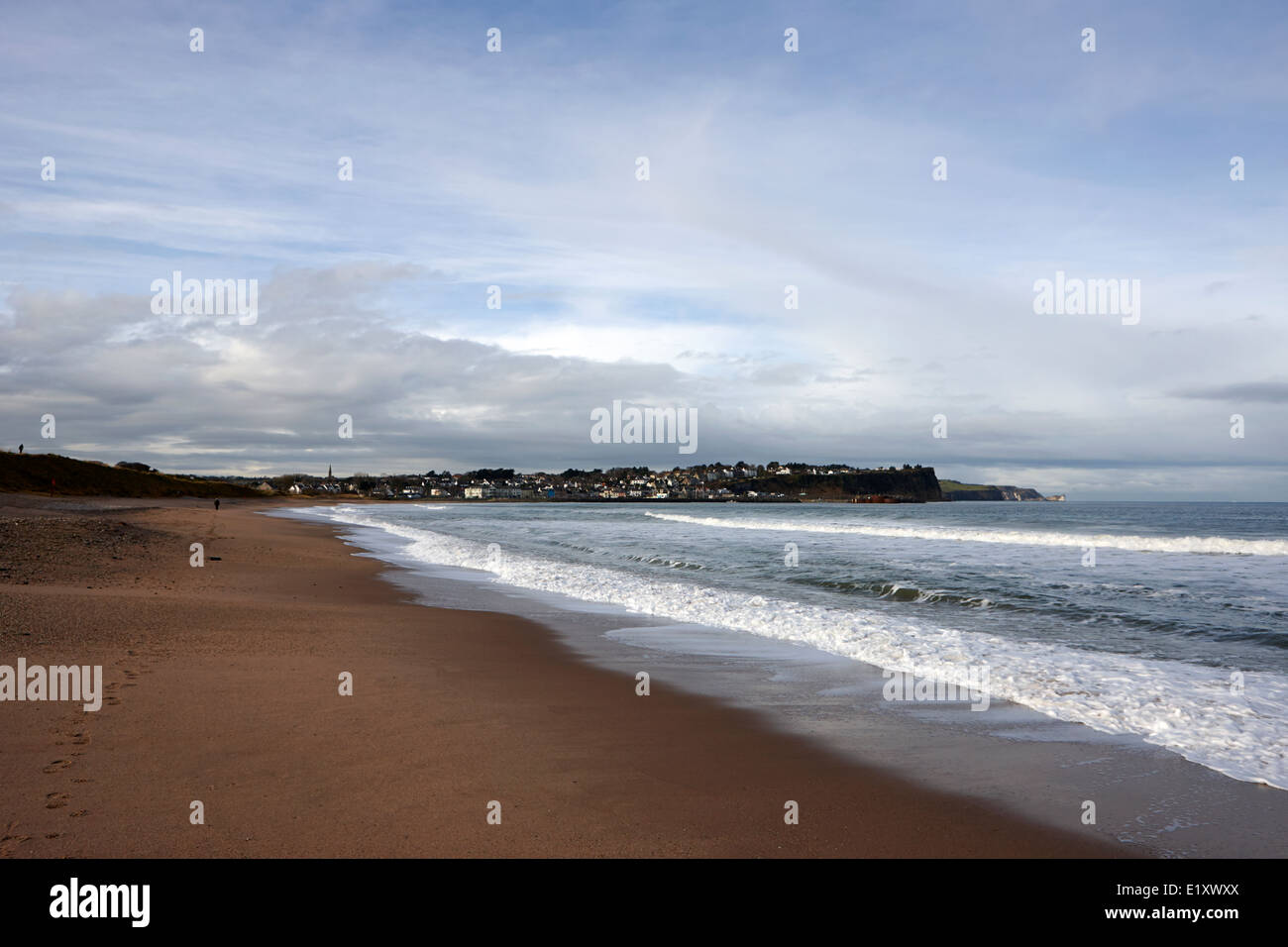 Ballycastle beach en hiver le comté d'Antrim en Irlande du Nord Banque D'Images
