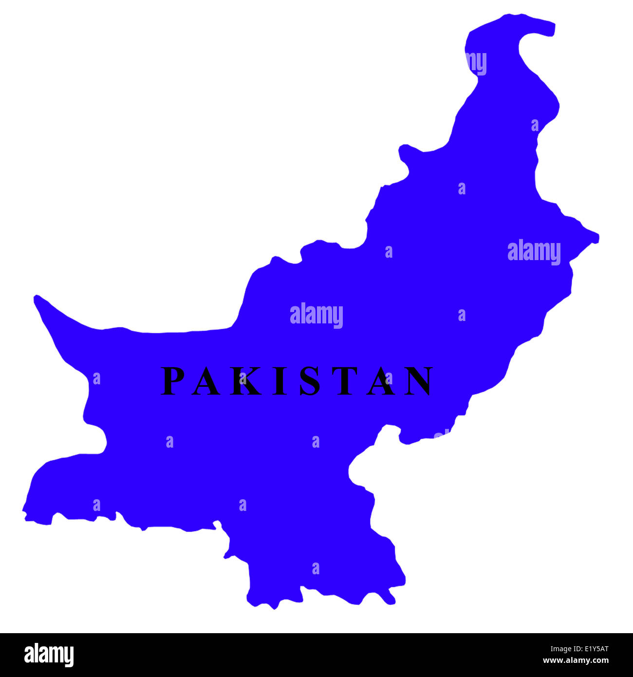 Map of india and pakistan Banque d'images détourées - Alamy