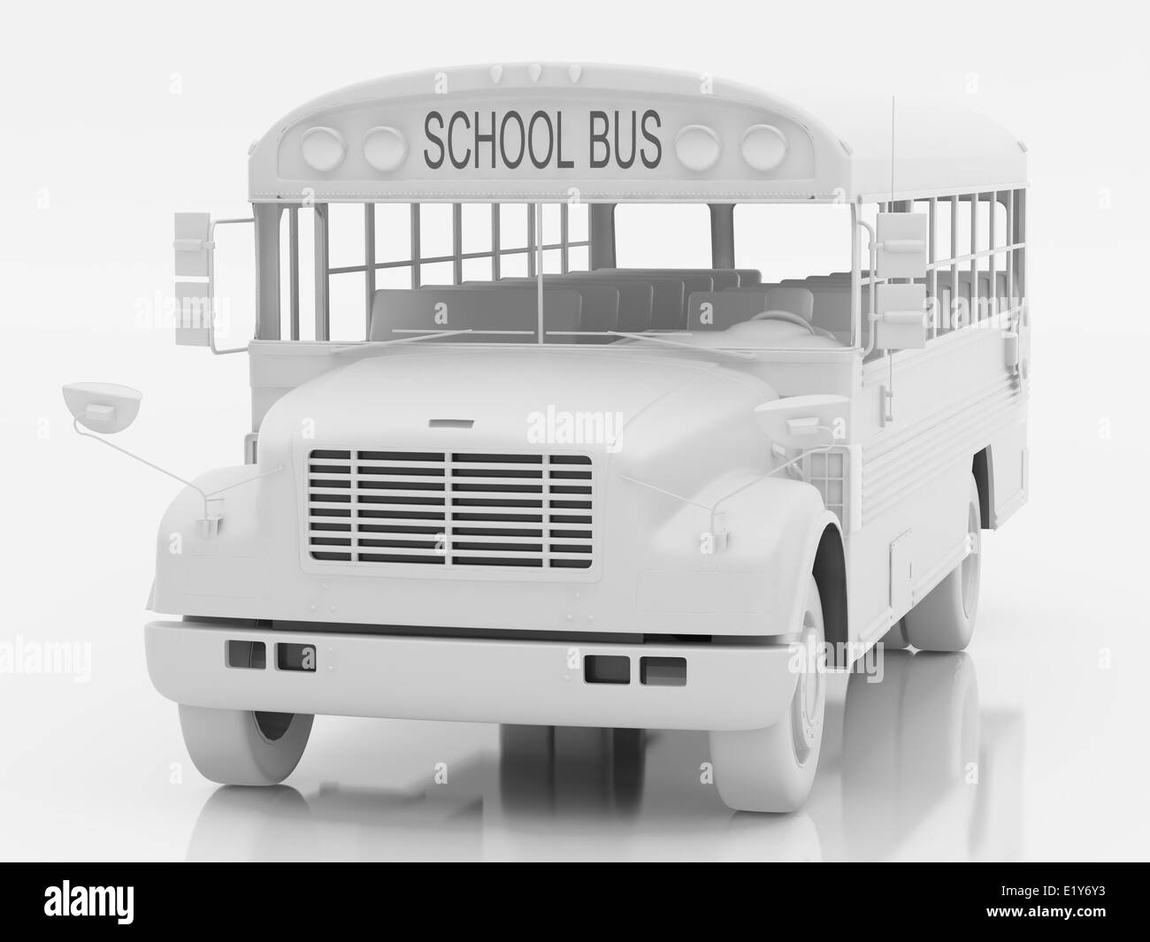 Un ensemble deux autobus scolaires Banque D'Images