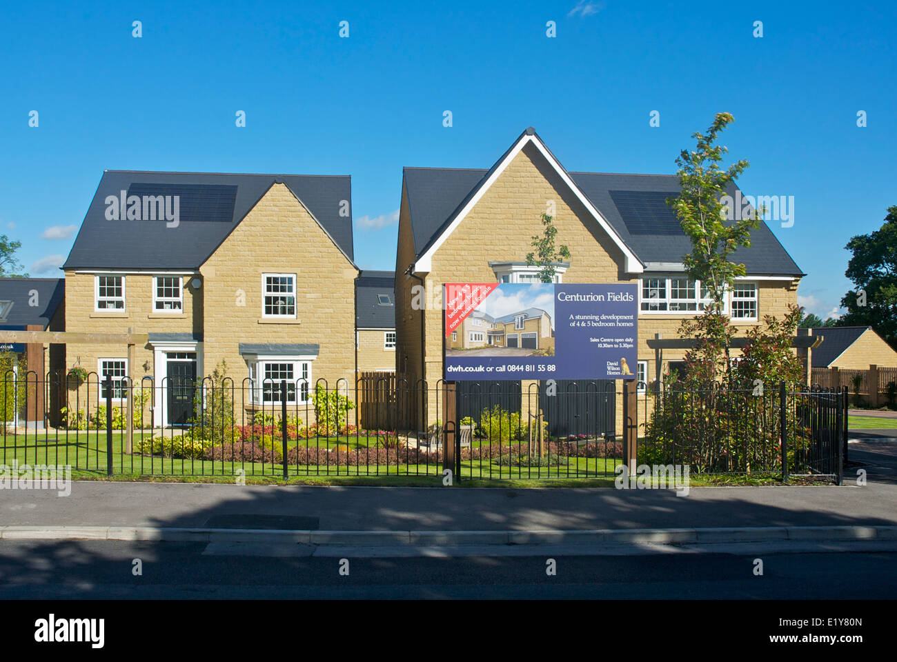 Développement de nouveaux logements - Centurion - Champs dans Adel, près de Leeds, West Yorkshire, England UK Banque D'Images