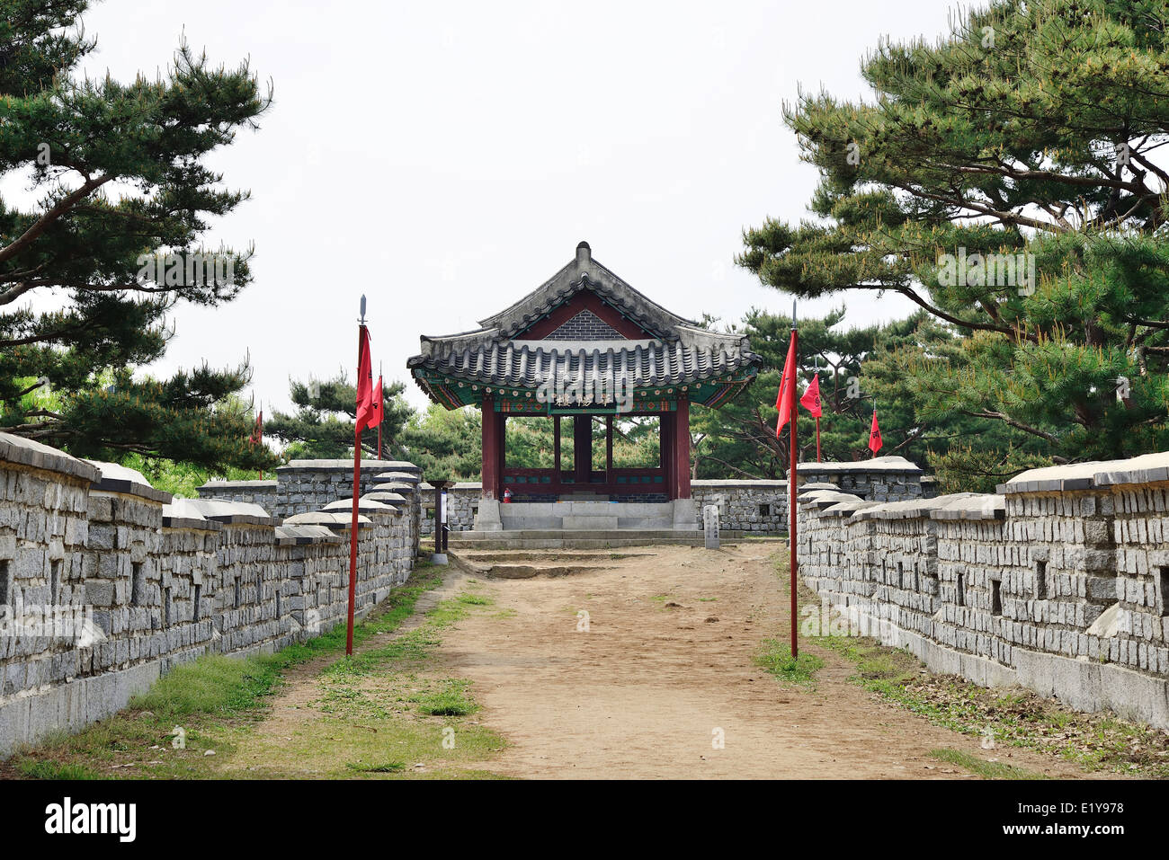 Pavillon du Sud-Ouest de l'Seonam Gangnu Suwon Hwaseong appelé ou Hwayangnu Banque D'Images